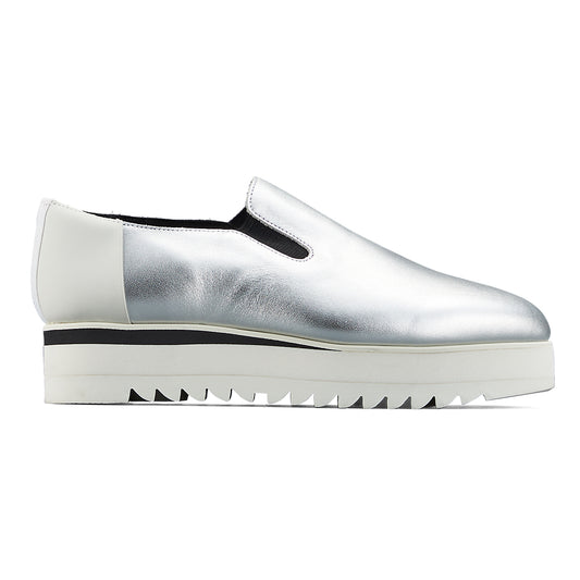 SLIP-ON - SILVER / WHITE - main view