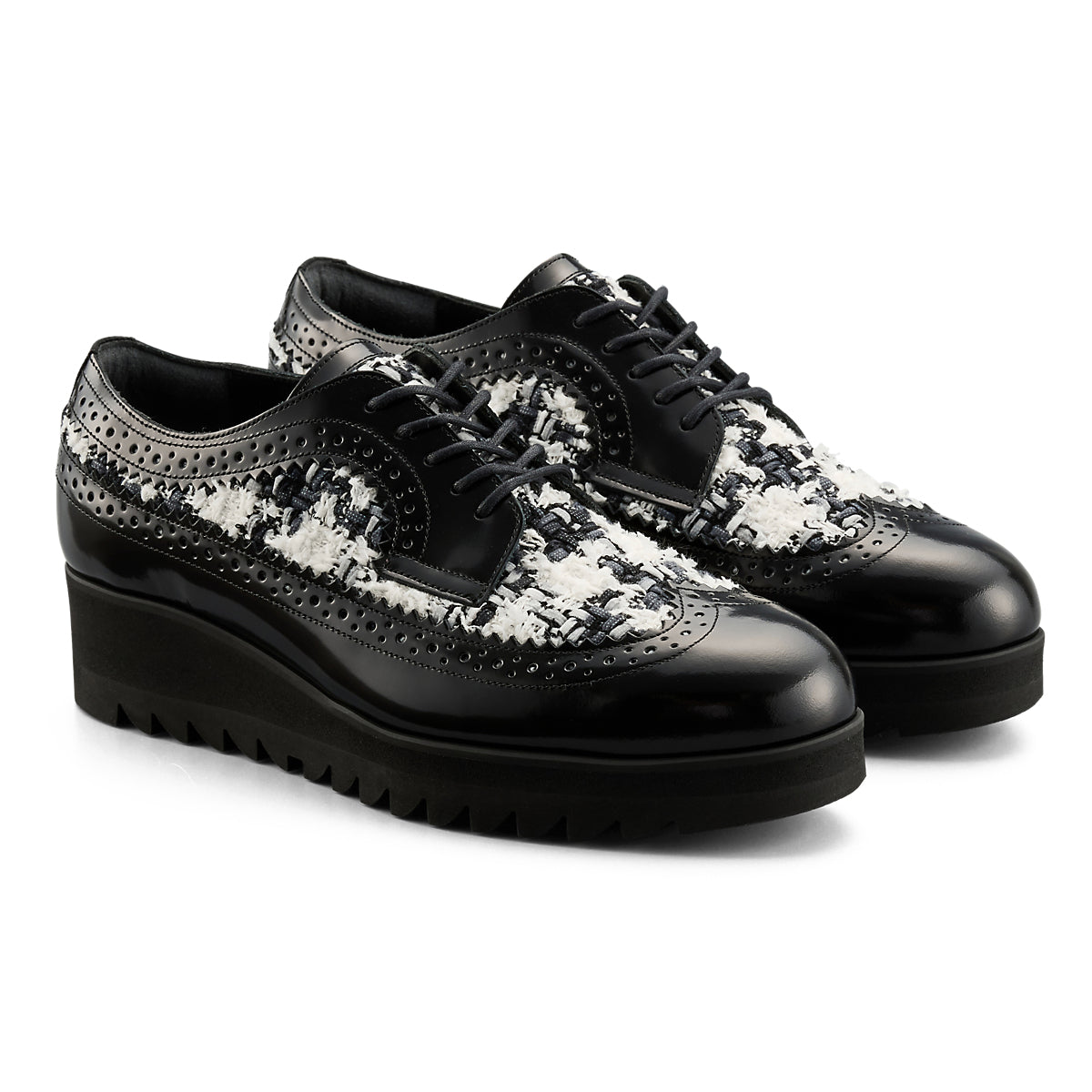 BROGUE - BLACK / WHITE - view 2