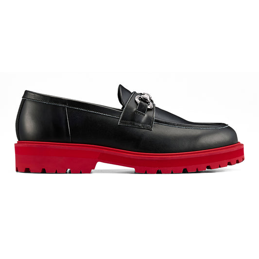 BIT LOAFER - BLACK / CLASSIC RED - main view