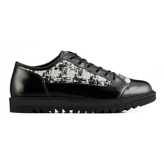 BLUCHER LO - BLACK / WHITE - main view